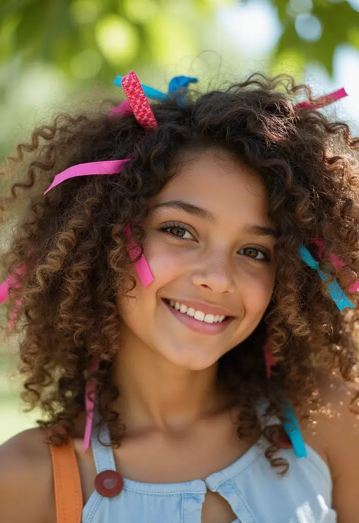 27 Effortless Cool Hairstyles for Teenage Girls You’ll Want to Copy 5 27 Effortless Cool Hairstyles for Teenage Girls You’ll Want to Copy - 5. Ribbons and Curls