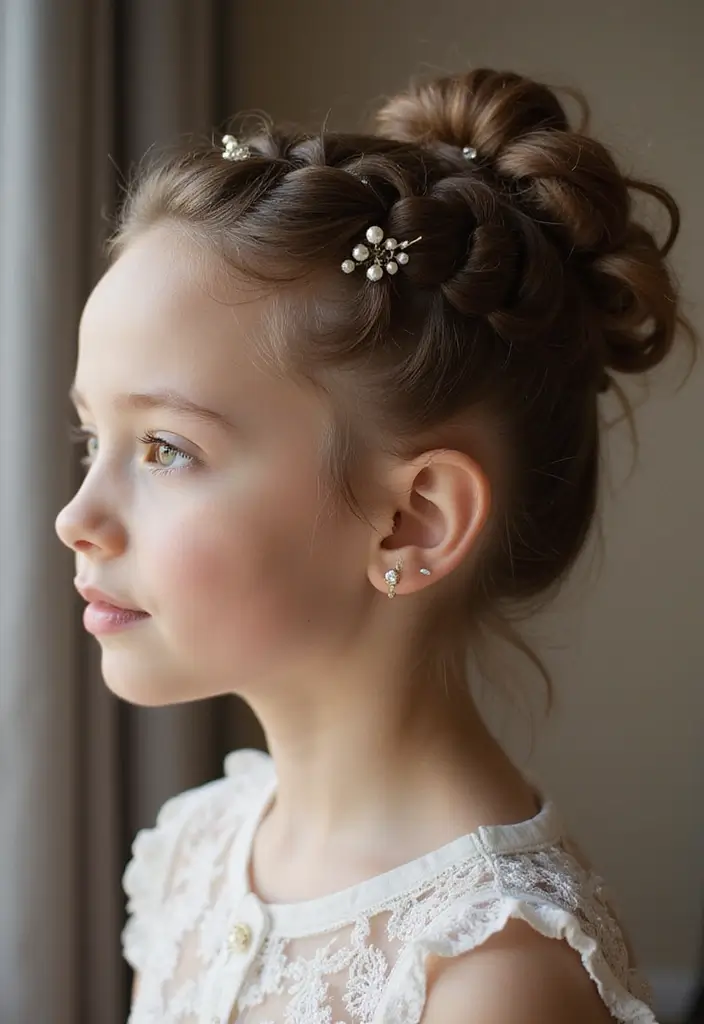 27 Effortless Cool Hairstyles for Teenage Girls You’ll Want to Copy 7 27 Effortless Cool Hairstyles for Teenage Girls You’ll Want to Copy - 7. Twist and Pin Updo
