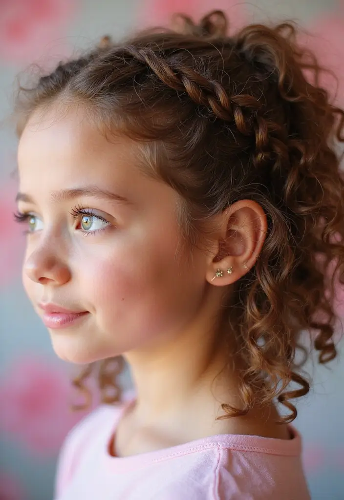 27 Effortless Cool Hairstyles for Teenage Girls You’ll Want to Copy 8 27 Effortless Cool Hairstyles for Teenage Girls You’ll Want to Copy - 8. Curly Side Braid