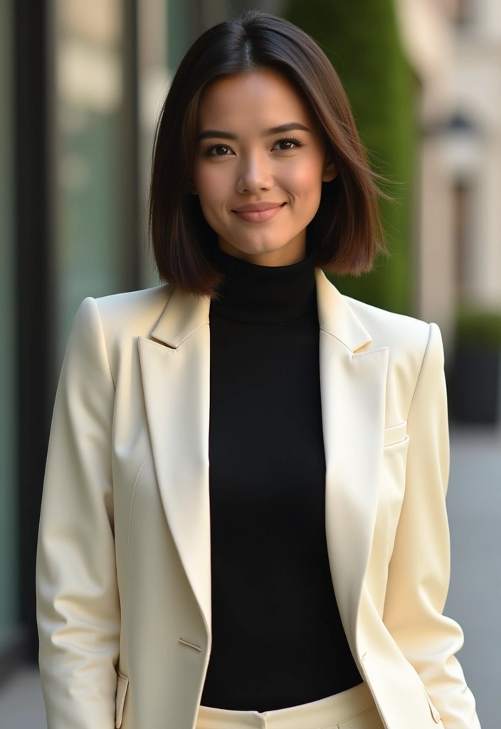 27 Flattering Hairstyles for Round Faces That Slim Instantly - 18. Classic Straight Bob