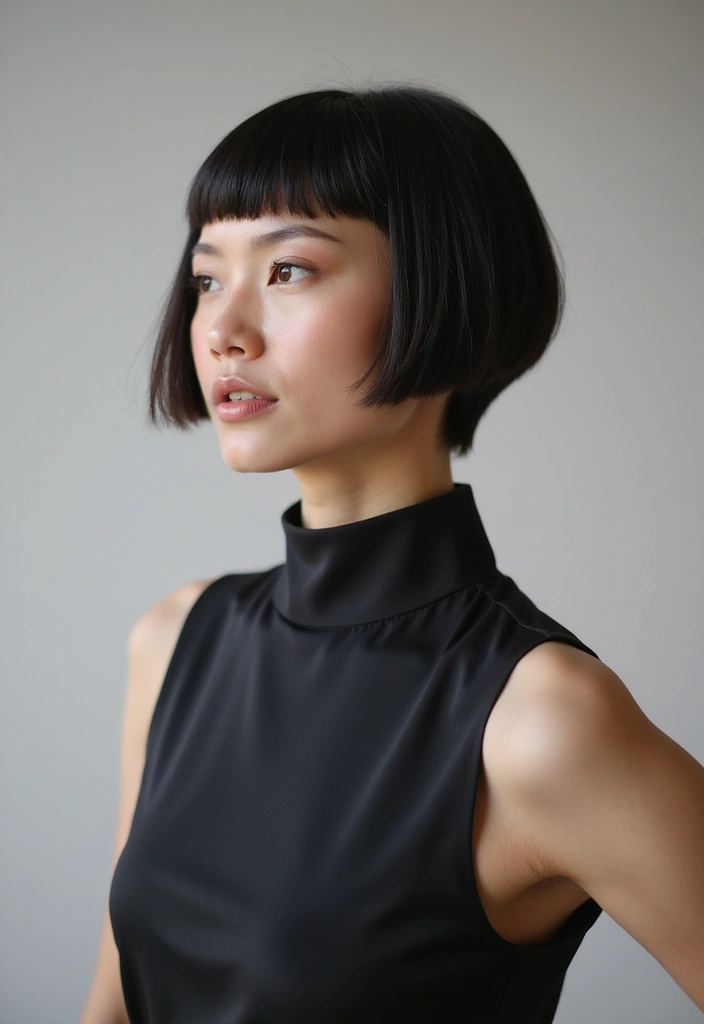 27 Low Maintenance Haircuts for Straight Hair That Still Look Polished 2 27 Low Maintenance Haircuts for Straight Hair That Still Look Polished - 2. Sharp Blunt Cut