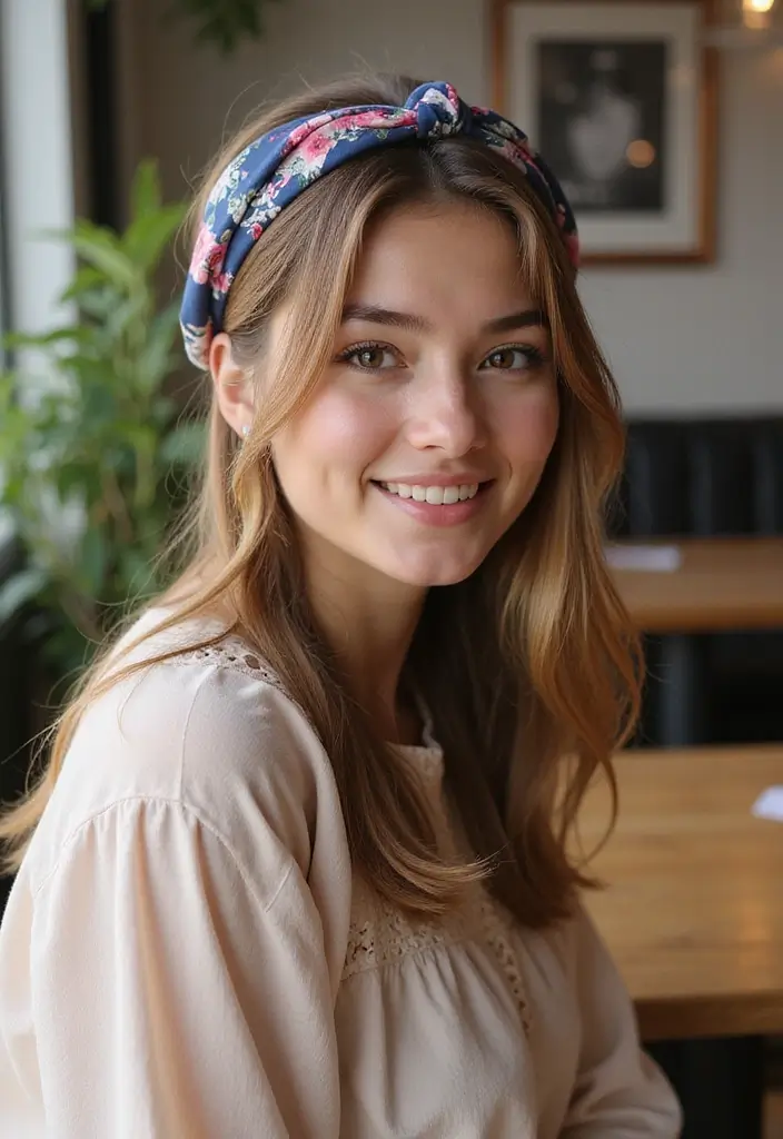 27 Low Maintenance Haircuts for Straight Hair That Still Look Polished 22 27 Low Maintenance Haircuts for Straight Hair That Still Look Polished - 22. Straight Hair with a Headband