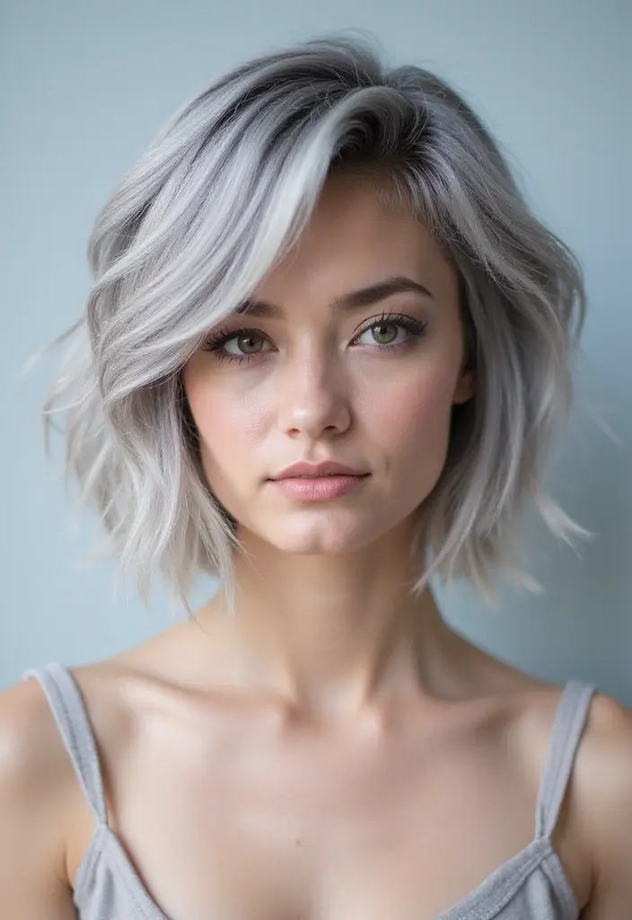 27 Shades of Grey Silver & White Highlights That Look Stunning 28 27 Shades of Grey Silver & White Highlights That Look Stunning - Conclusion