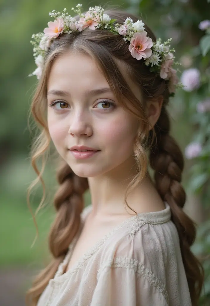 27 Stylish Hairstyles and Haircuts for Teenage Girls Trending Now 2 27 Stylish Hairstyles and Haircuts for Teenage Girls Trending Now - 2. Braided Crown