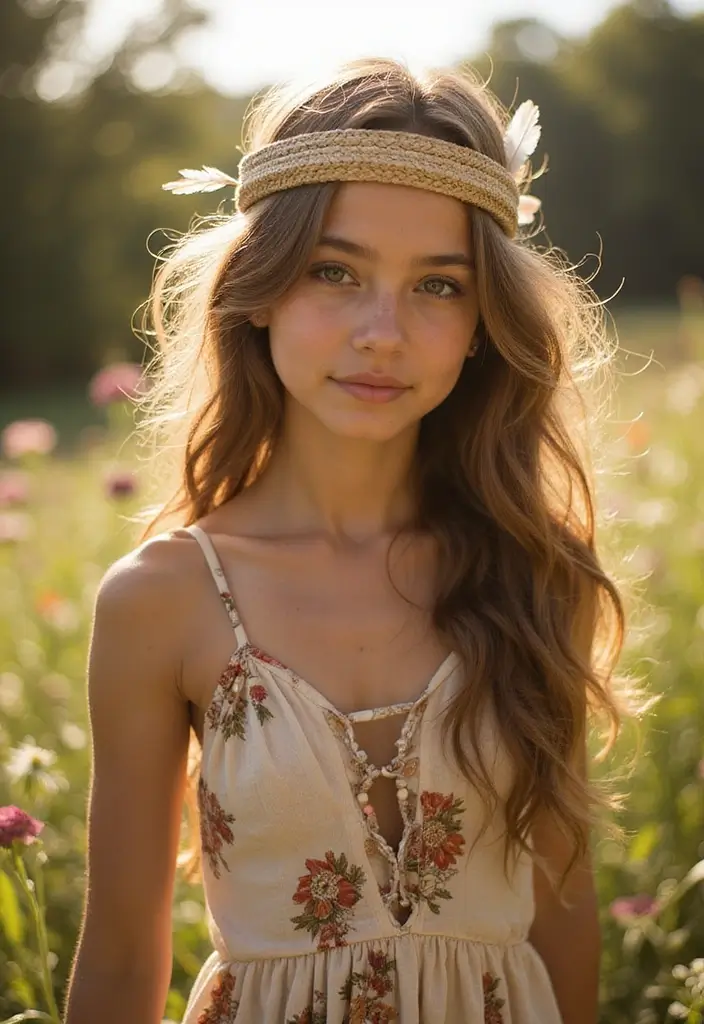 27 Stylish Hairstyles and Haircuts for Teenage Girls Trending Now 20 27 Stylish Hairstyles and Haircuts for Teenage Girls Trending Now - 20. Bohemian Headband
