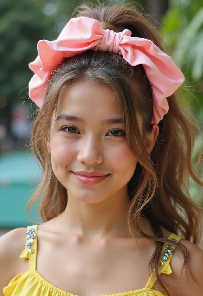 27 Stylish Hairstyles and Haircuts for Teenage Girls Trending Now 26 27 Stylish Hairstyles and Haircuts for Teenage Girls Trending Now - 26. Bold Hair Accessories