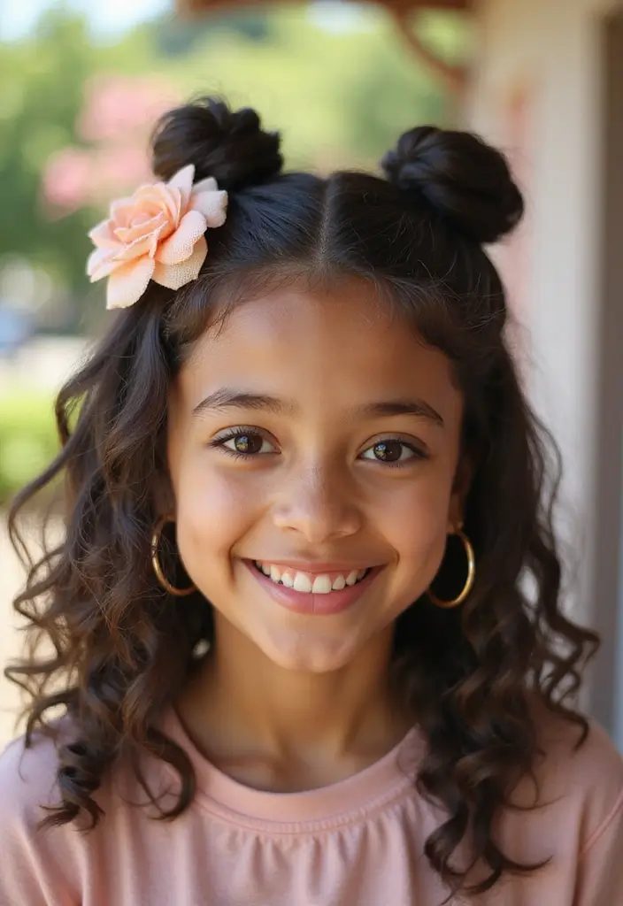 27 Stylish Hairstyles and Haircuts for Teenage Girls Trending Now 4 27 Stylish Hairstyles and Haircuts for Teenage Girls Trending Now - 4. Half-Up, Half-Down Twist