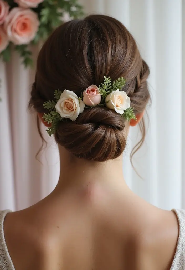28 DIY Wedding Guest Hairstyles That Are Elegant Yet Easy - 8. Low Chignon with a Twist