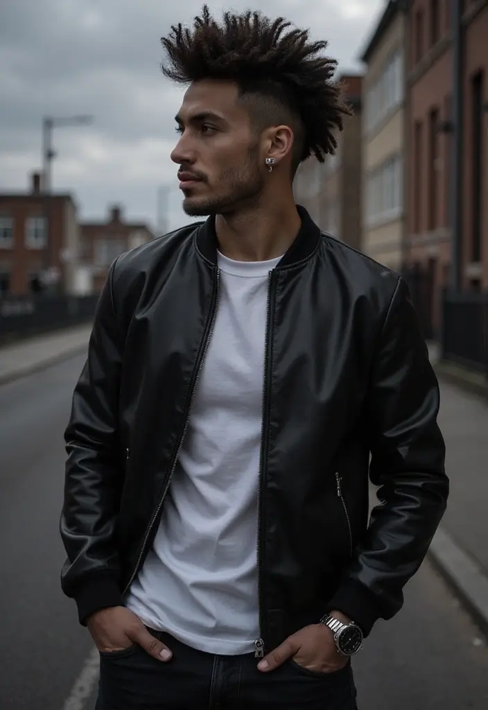 28 Hairstyles for Big Foreheads Male That Balance Proportion 13 28 Hairstyles for Big Foreheads Male That Balance Proportion - 13. Curly Faux Hawk