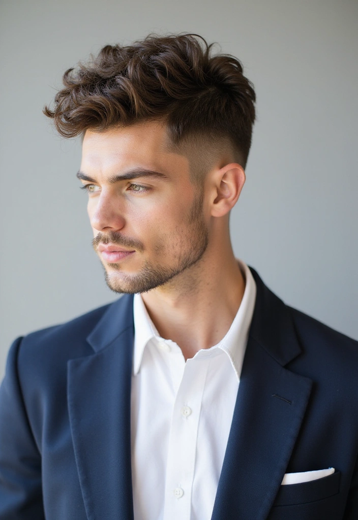 28 Hairstyles for Big Foreheads Male That Balance Proportion 21 28 Hairstyles for Big Foreheads Male That Balance Proportion - 21. Curly Tapered Cut