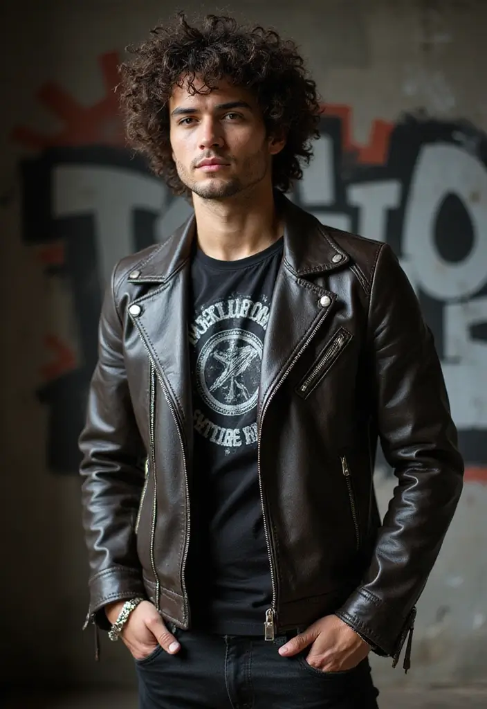 28 Hairstyles for Big Foreheads Male That Balance Proportion 27 28 Hairstyles for Big Foreheads Male That Balance Proportion - 27. Curly Rocker Vibes