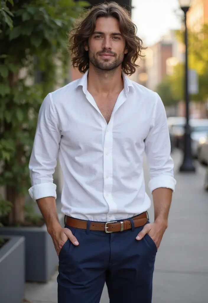28 Hairstyles for Big Foreheads Male That Balance Proportion 6 28 Hairstyles for Big Foreheads Male That Balance Proportion - 6. Long Curly Layers