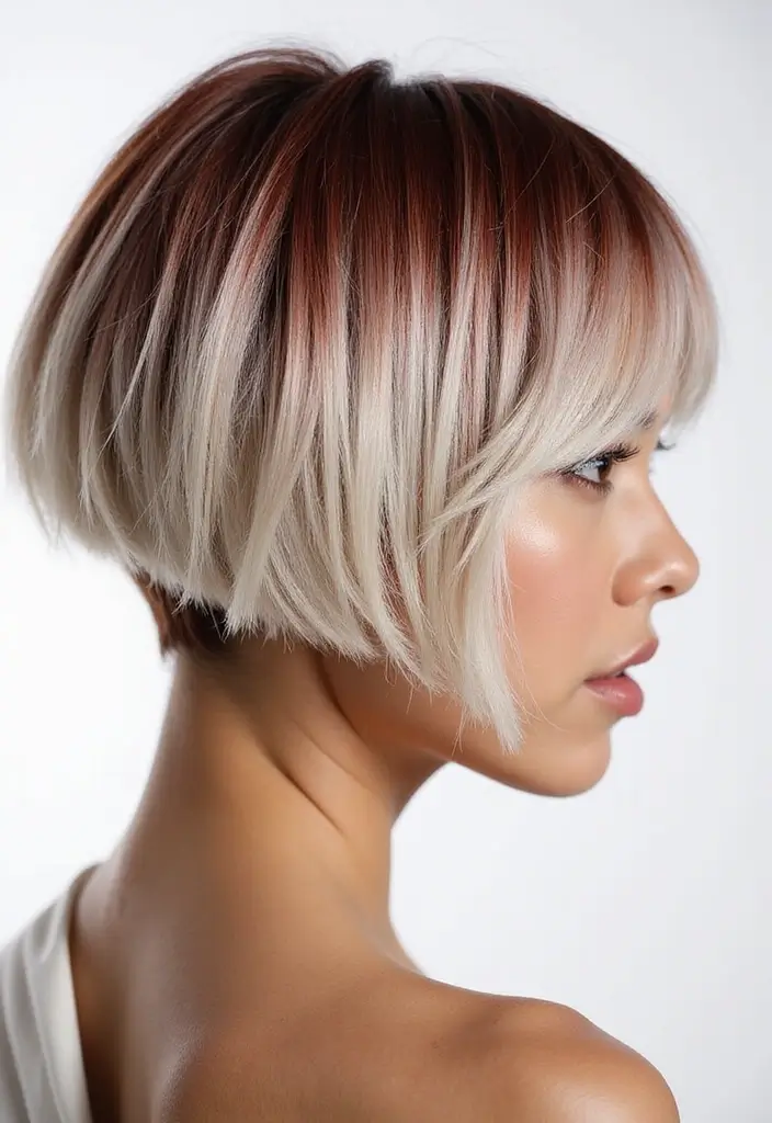 28 Inverted Bob Haircut Styles That Turn Heads Everywhere 14 28 Inverted Bob Haircut Styles That Turn Heads Everywhere - 15. Bold Two-Tone Inverted Bob