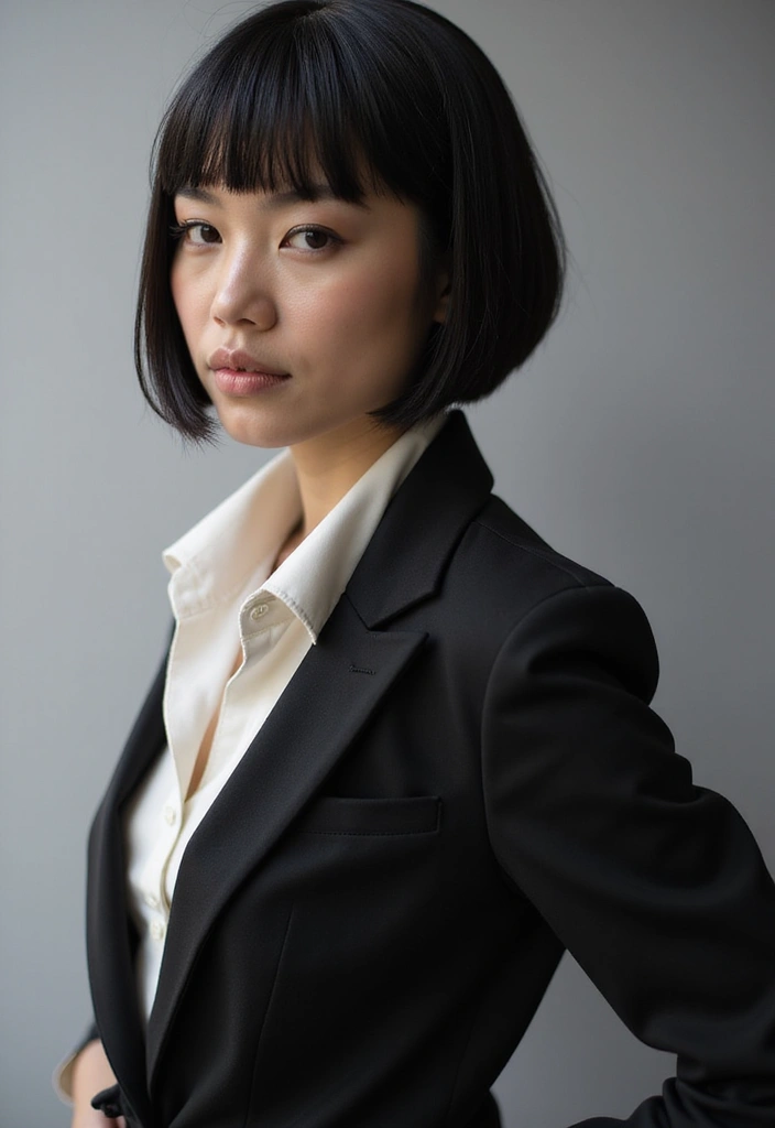 28 Inverted Bob Haircut Styles That Turn Heads Everywhere 6 28 Inverted Bob Haircut Styles That Turn Heads Everywhere - 7. Blunt Cut Inverted Bob