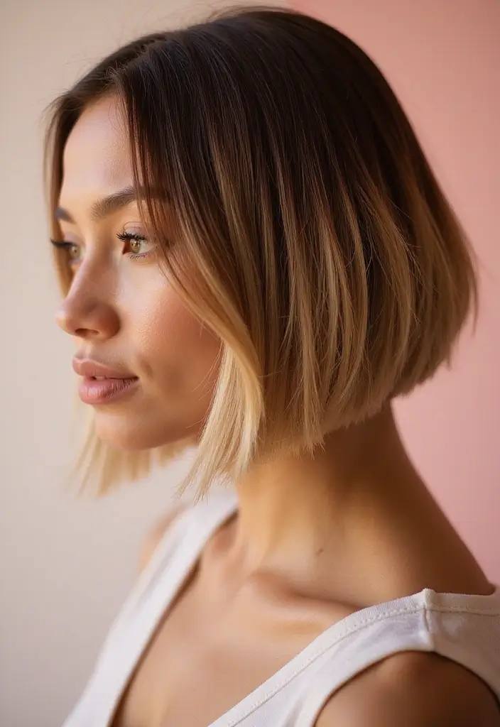 28 Inverted Bob Haircut Styles That Turn Heads Everywhere 7 28 Inverted Bob Haircut Styles That Turn Heads Everywhere - 8. Ombre Inverted Bob