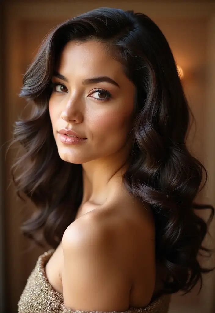 28 Shoulder Length Blonde Hair Looks That Stay Glamorous 10 28 Shoulder Length Blonde Hair Looks That Stay Glamorous - 10. Vintage Hollywood Waves for Glam Night Out