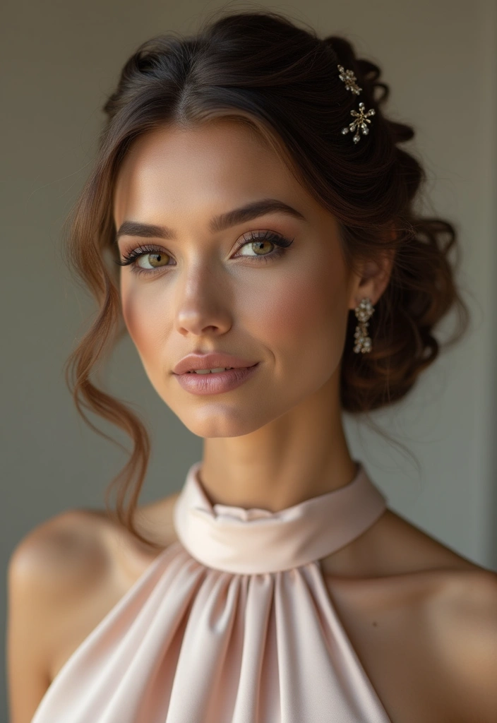 28 Shoulder Length Blonde Hair Looks That Stay Glamorous 26 28 Shoulder Length Blonde Hair Looks That Stay Glamorous - 26. Layered Updo for a Classy Look