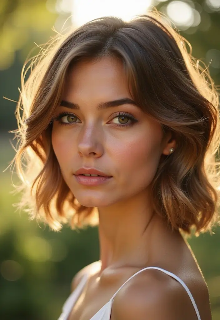 28 Shoulder Length Blonde Hair Looks That Stay Glamorous 3 28 Shoulder Length Blonde Hair Looks That Stay Glamorous - 3. Layered Lob with Face-Framing Pieces