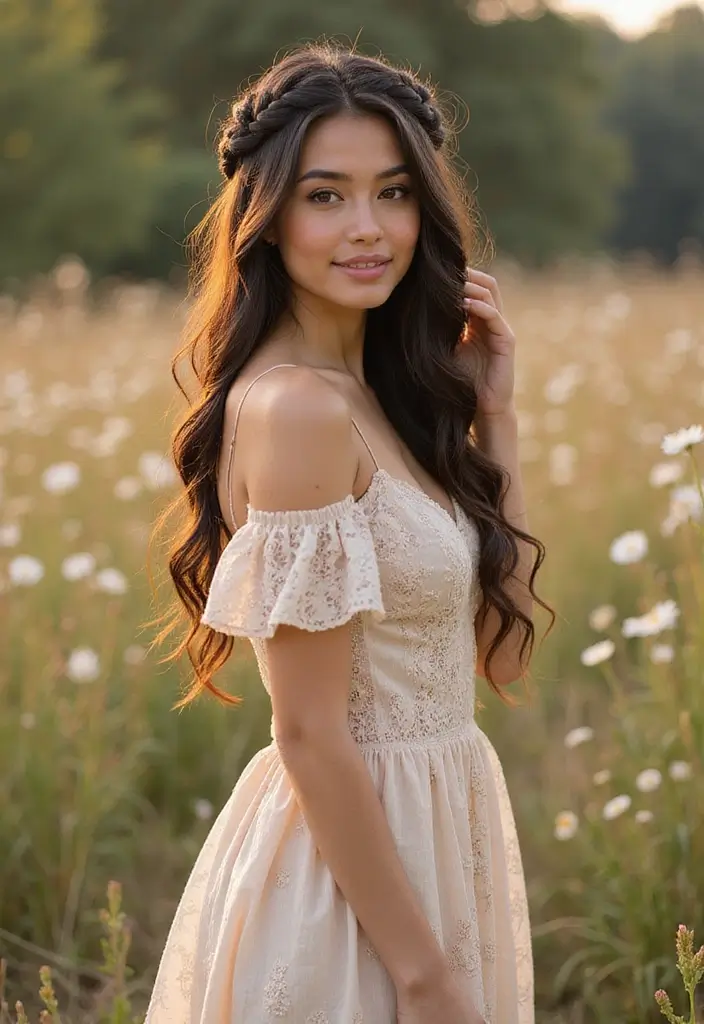 29 Black Hair with Caramel Highlights Ideas That Shine Naturally - 5. Warm Caramel Highlights with a Twist