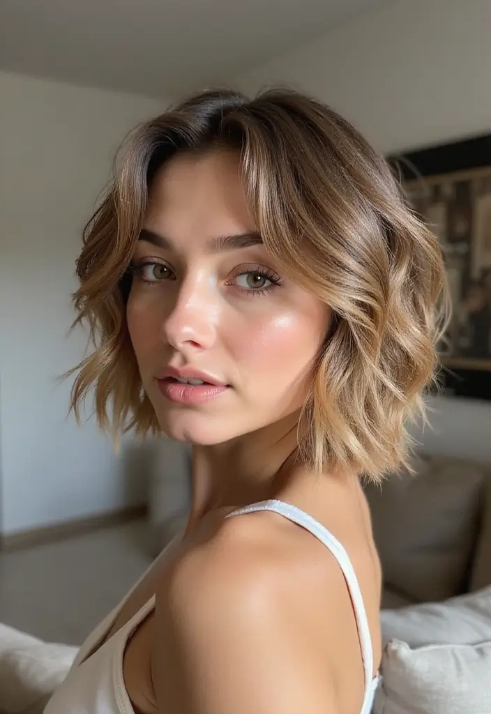 29 Graduated Bob Haircuts That Look Modern & Chic 13 29 Graduated Bob Haircuts That Look Modern & Chic - 13. The Soft and Messy Bob