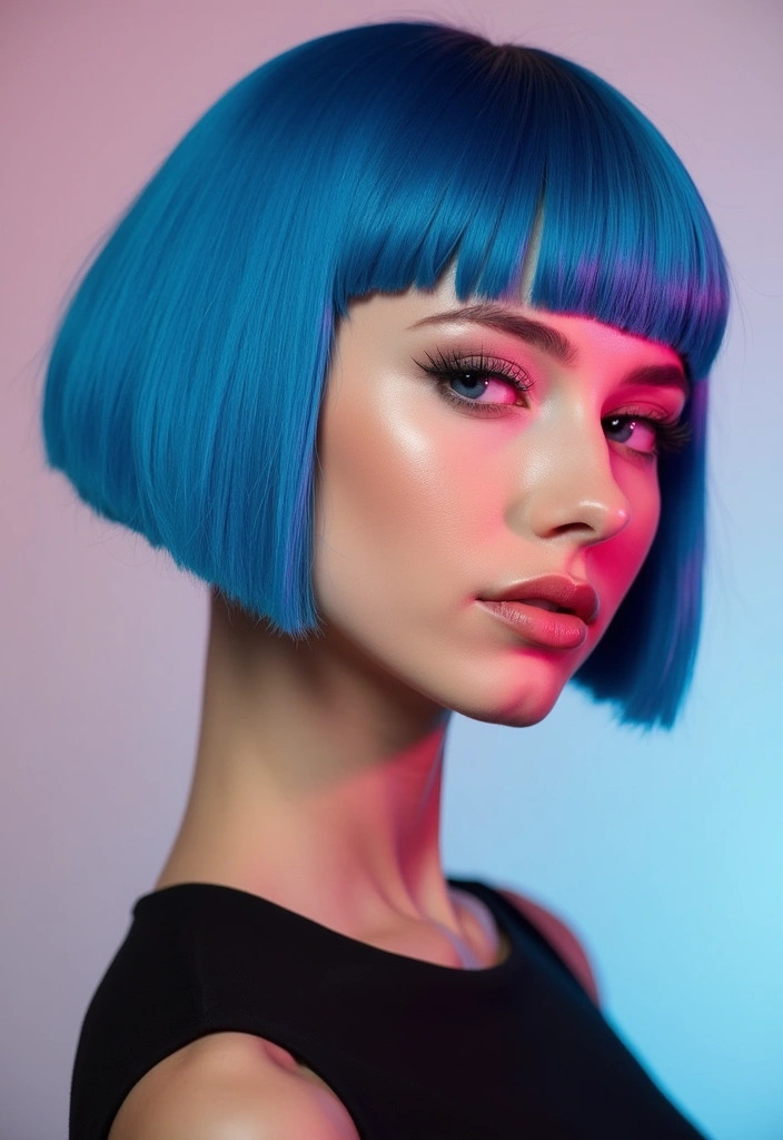 29 Graduated Bob Haircuts That Look Modern & Chic 18 29 Graduated Bob Haircuts That Look Modern & Chic - 18. The Bold Color Block Bob