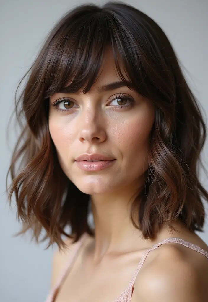29 Graduated Bob Haircuts That Look Modern & Chic 9 29 Graduated Bob Haircuts That Look Modern & Chic - 9. The Layered Bob with Bangs