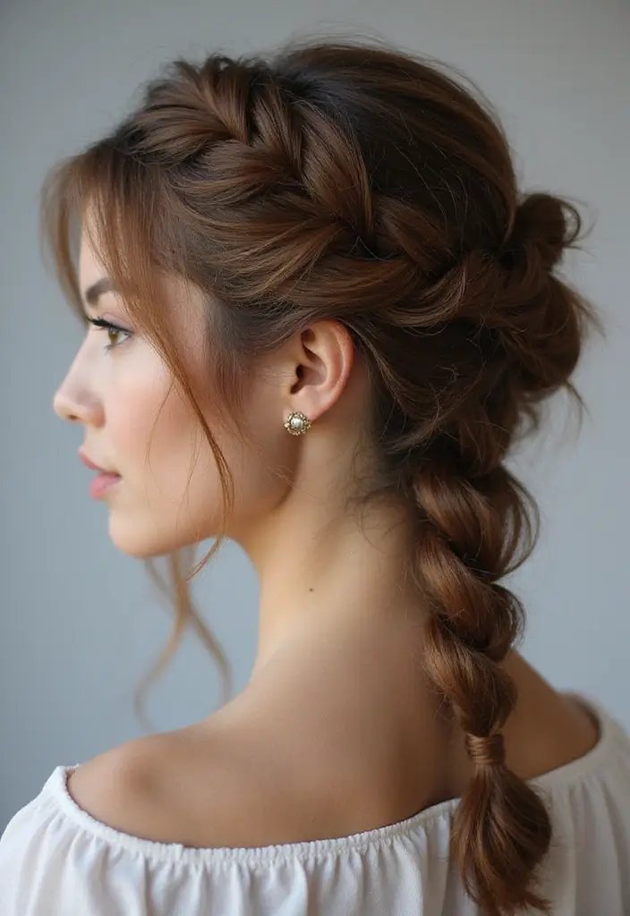 29 Hairstyles for Thin Curly Hair That Add Bounce & Shape 23 29 Hairstyles for Thin Curly Hair That Add Bounce & Shape - 23. Curly Fishtail Braid