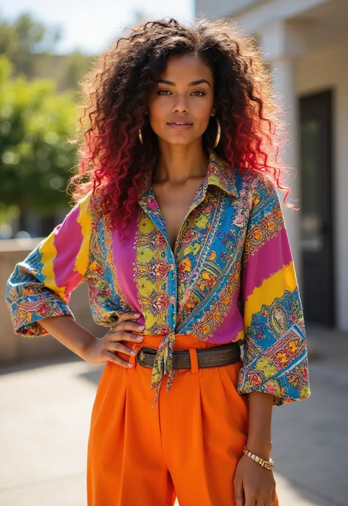 29 Hairstyles for Thin Curly Hair That Add Bounce & Shape 25 29 Hairstyles for Thin Curly Hair That Add Bounce & Shape - 25. Curly Hair with Color Melt