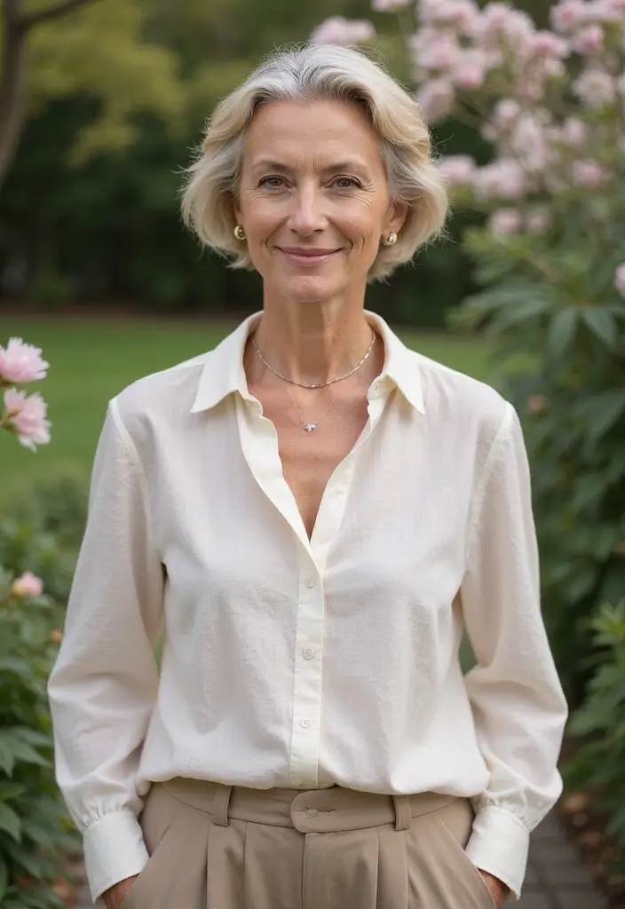 29 Short Hairstyles for Women Over 60 That Feel Fresh & Easy 6 29 Short Hairstyles for Women Over 60 That Feel Fresh & Easy - 6. Soft Waves with a Short Cut
