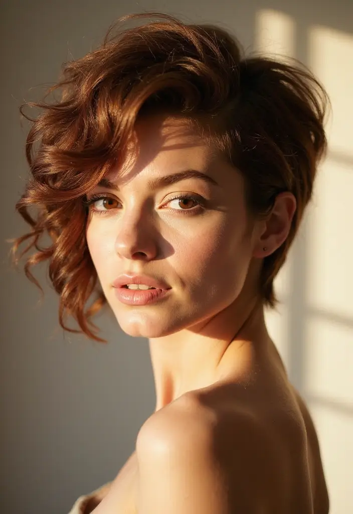 30 Admirable Short Hairstyles and Haircuts for Girls of All Ages 9 30 Admirable Short Hairstyles and Haircuts for Girls of All Ages - 9. Sleek Curly Pixie