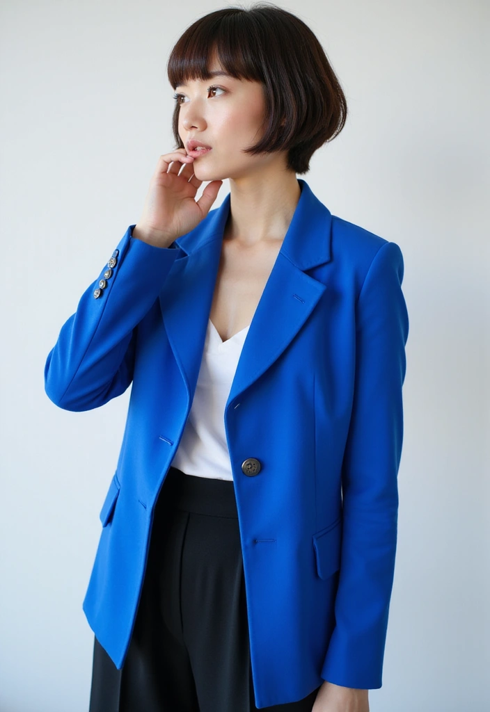 30 Bobs for Round Faces That Look Flattering & Fresh - 20. Vibrant Pixie Bob with Bangs