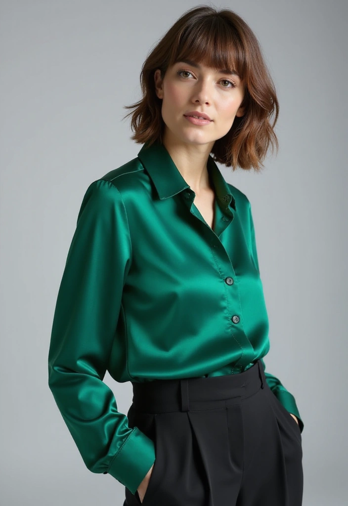 30 Bobs for Round Faces That Look Flattering & Fresh - 9. Layered Bob with Side Bangs