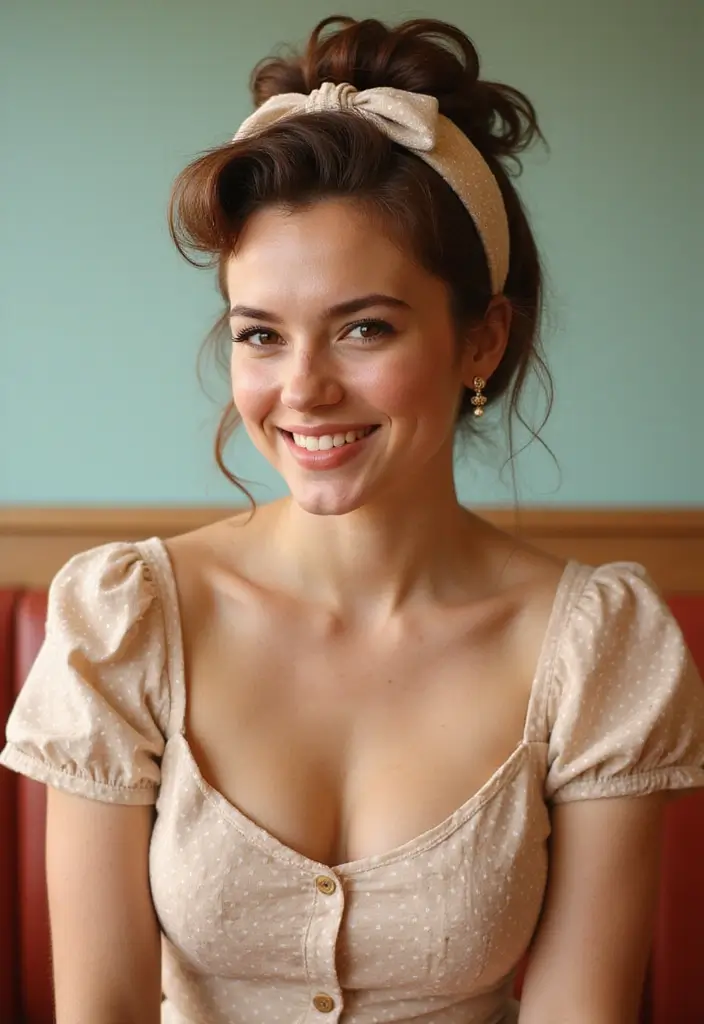 30 Easy Hairstyles for Short Hair That Save Time Daily 23 30 Easy Hairstyles for Short Hair That Save Time Daily - 23. Retro Volume with a Headband