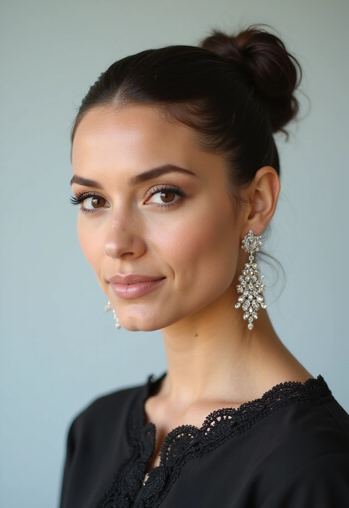 30 Hairstyles for Oval Face That Suit Any Occasion 1 30 Hairstyles for Oval Face That Suit Any Occasion - 1. Classic Chignon