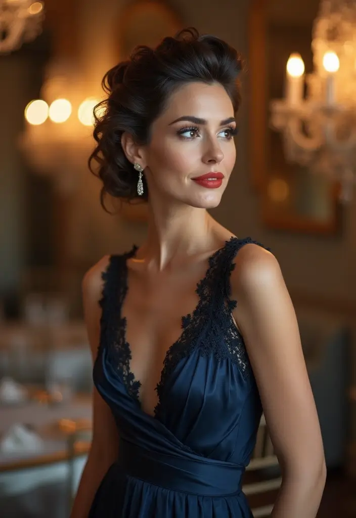 30 Hairstyles for Oval Face That Suit Any Occasion 22 30 Hairstyles for Oval Face That Suit Any Occasion - 22. Curly Updo
