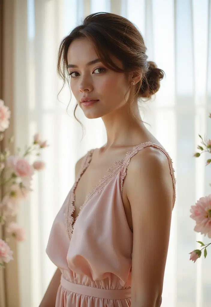 30 Hairstyles for Oval Face That Suit Any Occasion 27 30 Hairstyles for Oval Face That Suit Any Occasion - 27. Soft Updo with Loose Strands