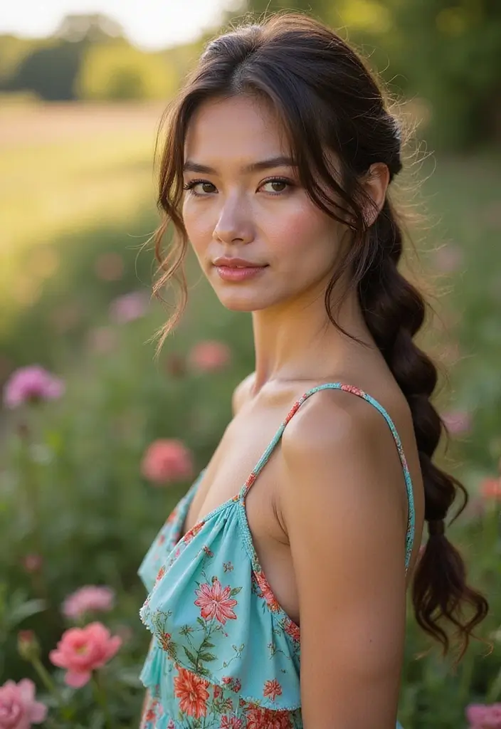 30 Hairstyles for Thick Wavy Hair That Look Absolutely Magnetizing 13 30 Hairstyles for Thick Wavy Hair That Look Absolutely Magnetizing - 13. High Braid with Loose Ends