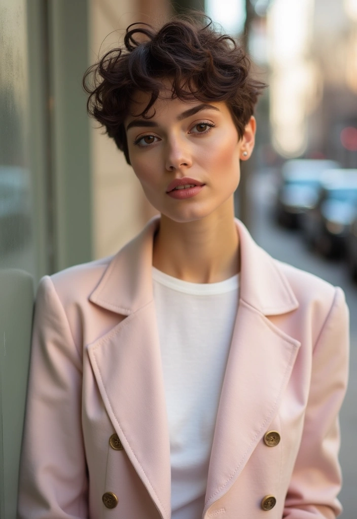 30 Pixie Cuts for Thin Hair That Add Volume Effortlessly - 15. The Softly Curled Pixie
