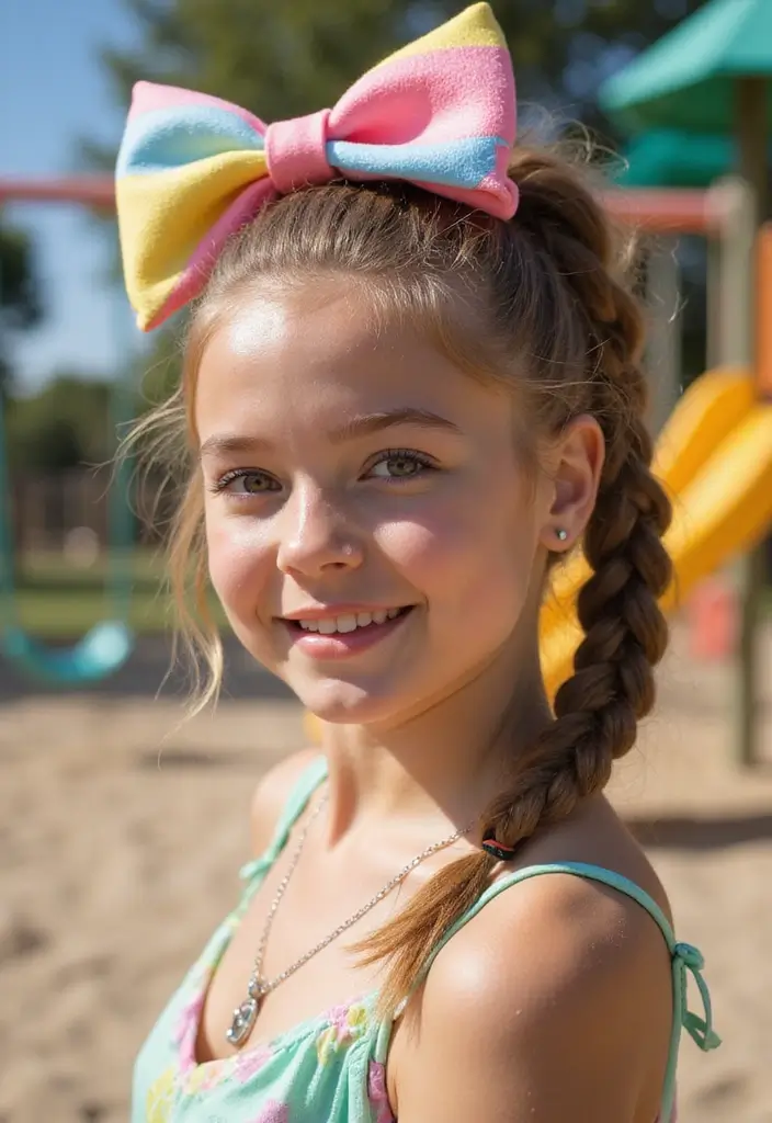 30 Simply Cute Haircuts for Girls That Put You Center Stage 10 30 Simply Cute Haircuts for Girls That Put You Center Stage - 10. Twisted Ponytail