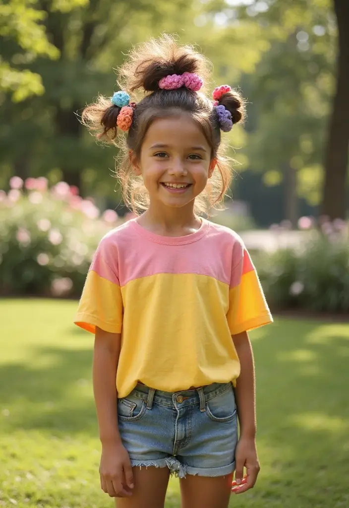 30 Simply Cute Haircuts for Girls That Put You Center Stage 17 30 Simply Cute Haircuts for Girls That Put You Center Stage - 17. Messy Bun for Playful Days