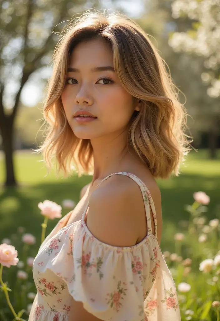 30 Simply Cute Haircuts for Girls That Put You Center Stage 24 30 Simply Cute Haircuts for Girls That Put You Center Stage - 24. Chic Lob with Highlights