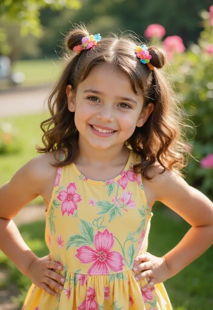30 Simply Cute Haircuts for Girls That Put You Center Stage 8 30 Simply Cute Haircuts for Girls That Put You Center Stage - 8. Half-Up, Half-Down