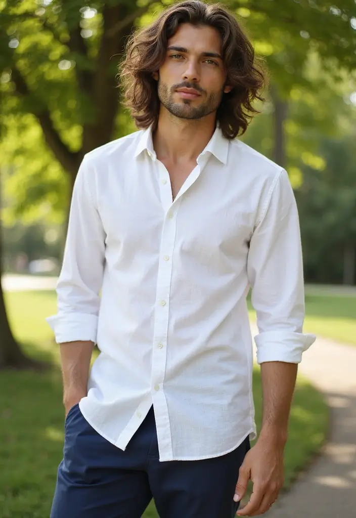 30 Stately Long Hairstyles for Men to Sport with Dignity and Style 12 30 Stately Long Hairstyles for Men to Sport with Dignity and Style - 12. The Curly Long Hair