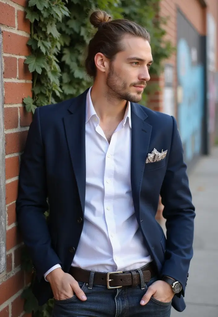 30 Stately Long Hairstyles for Men to Sport with Dignity and Style 4 30 Stately Long Hairstyles for Men to Sport with Dignity and Style - 4. The Man Bun