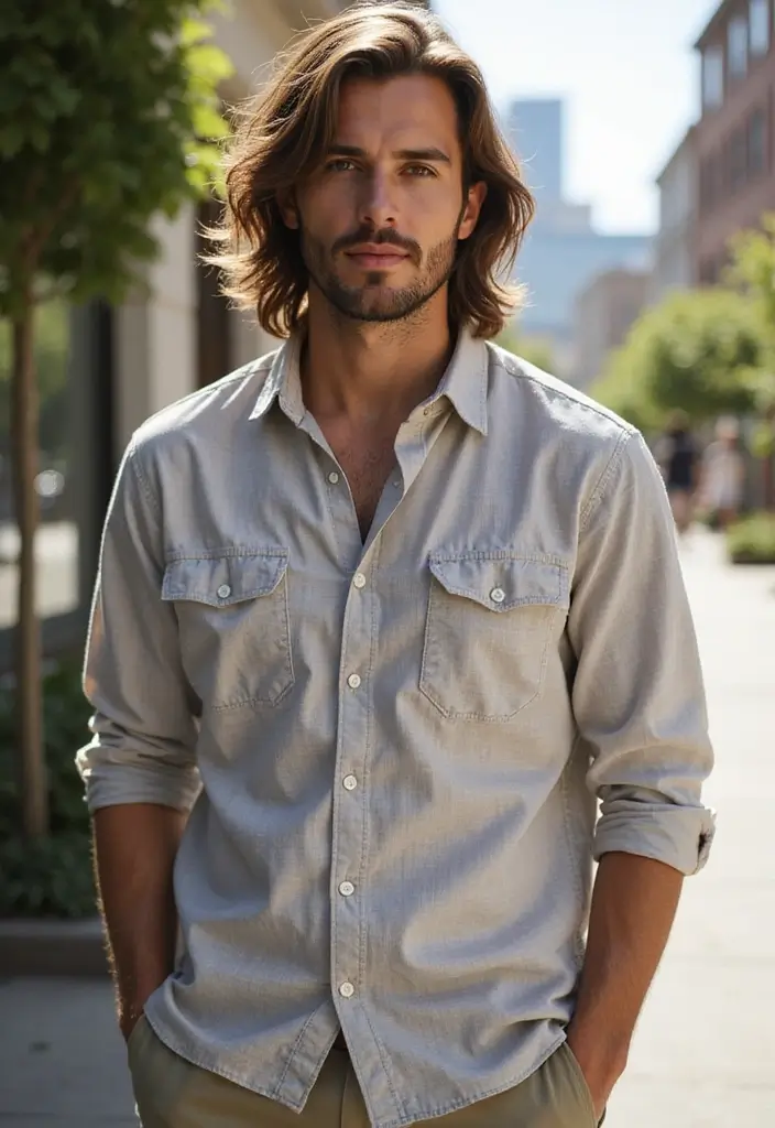 30 Stately Long Hairstyles for Men to Sport with Dignity and Style 5 30 Stately Long Hairstyles for Men to Sport with Dignity and Style - 5. Long Layered Locks