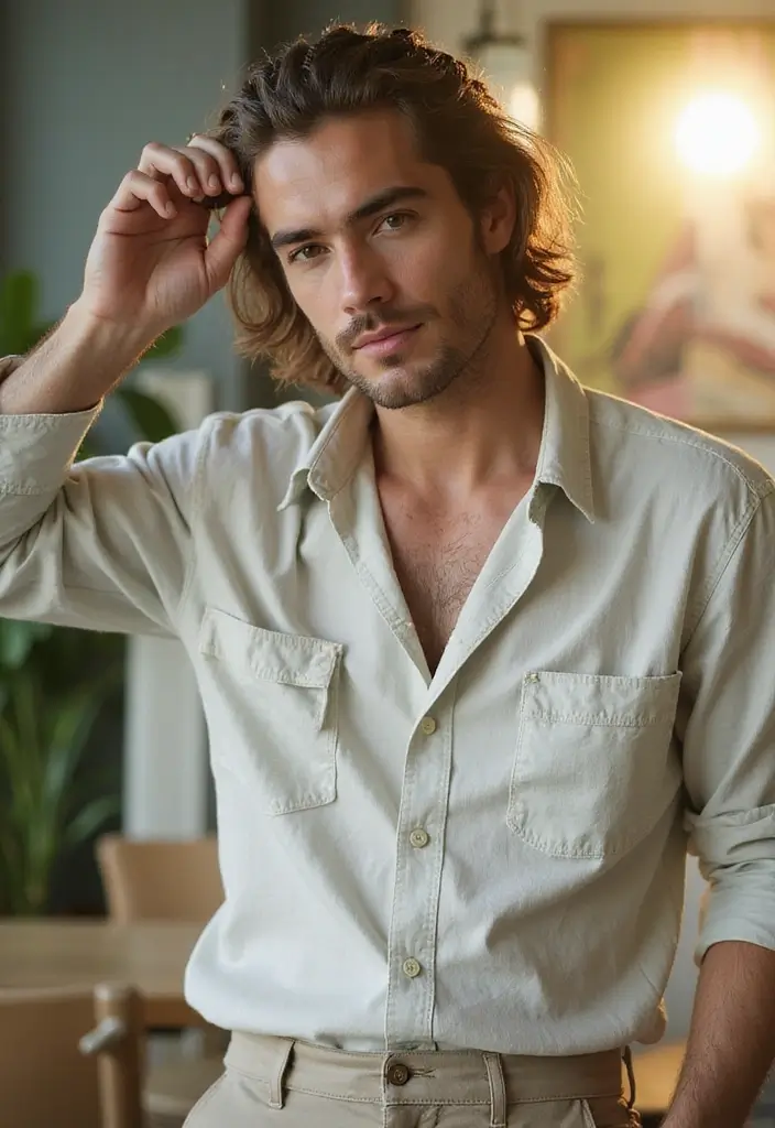 30 Stately Long Hairstyles for Men to Sport with Dignity and Style 8 30 Stately Long Hairstyles for Men to Sport with Dignity and Style - 8. The French Braid