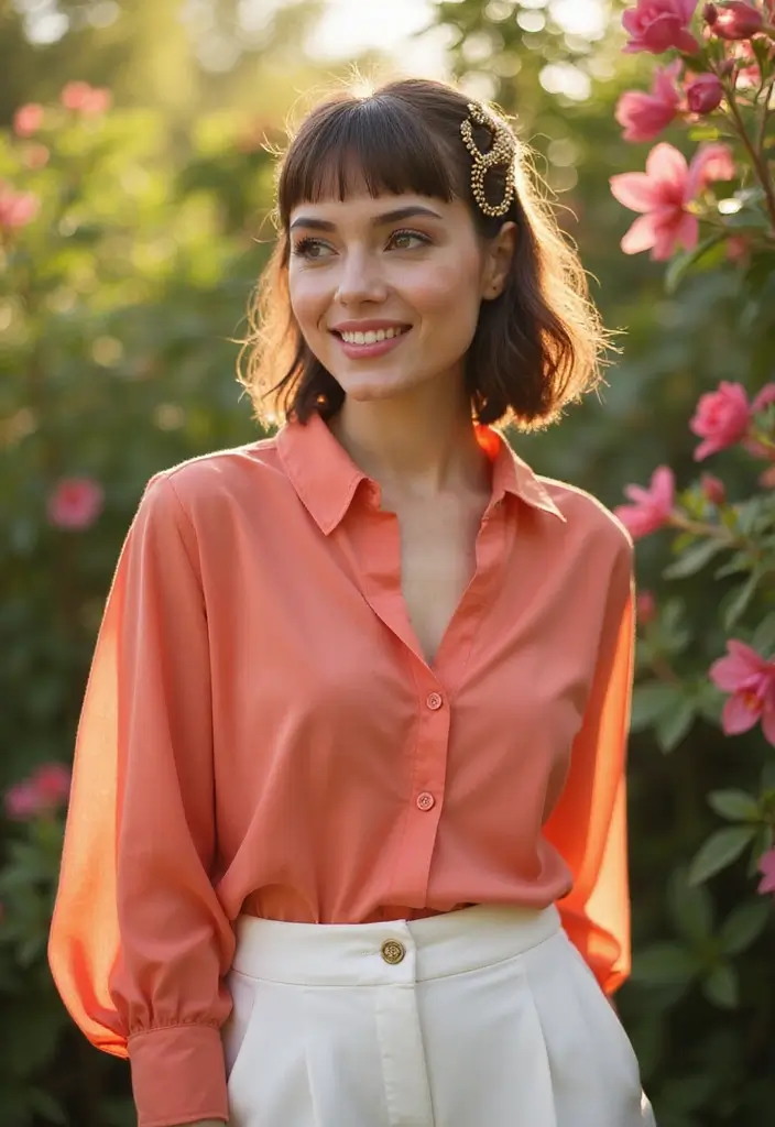 30 Super Cute Short Hairstyles for Round Faces That Flatter Instantly 16 30 Super Cute Short Hairstyles for Round Faces That Flatter Instantly - 16. Half-Up Pixie