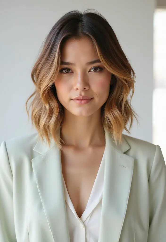 30 Super Cute Short Hairstyles for Round Faces That Flatter Instantly 24 30 Super Cute Short Hairstyles for Round Faces That Flatter Instantly - 24. Layered Bob with Highlights