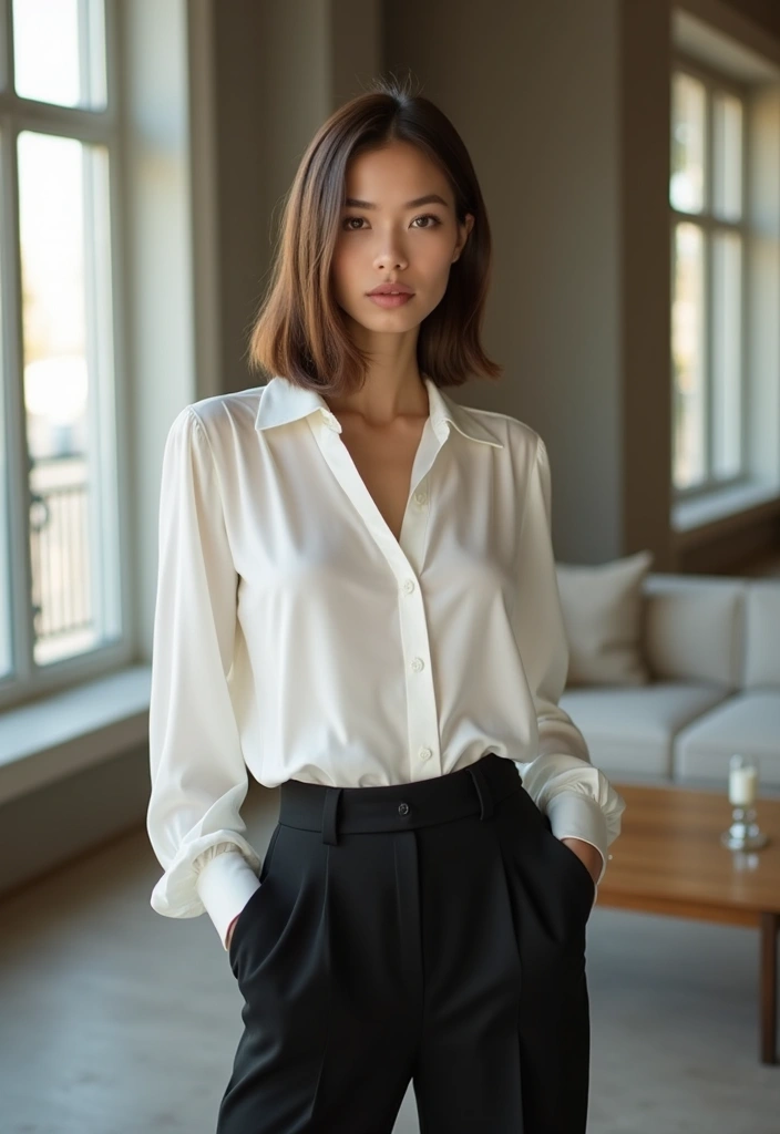 30 Super Cute Short Hairstyles for Round Faces That Flatter Instantly 3 30 Super Cute Short Hairstyles for Round Faces That Flatter Instantly - 3. Sleek Lob