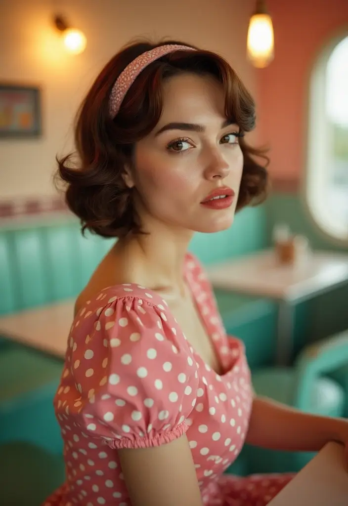 30 Super Cute Short Hairstyles for Round Faces That Flatter Instantly 6 30 Super Cute Short Hairstyles for Round Faces That Flatter Instantly - 6. Vintage-Inspired Bob